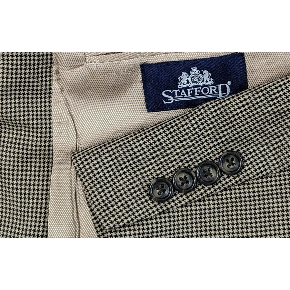 Stafford Blazer Sport Coat Two‎ Button Jacket Wool Size 42L (46